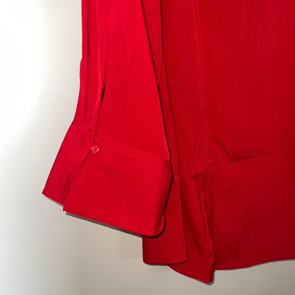 Cato Button Down Athlesiure sports wear top Deep Red 18-20W New with Tags - Picture 4 of 9